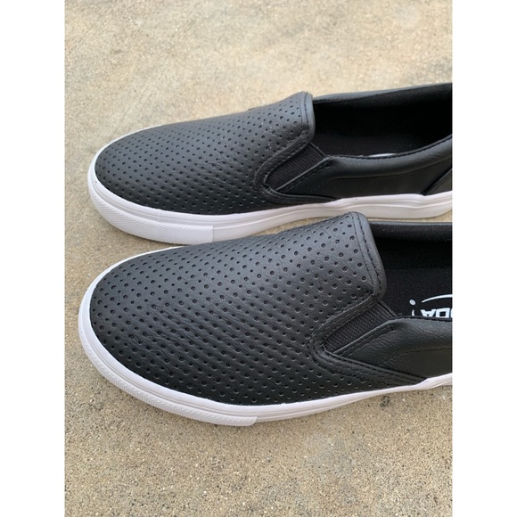 Soda Tracer Perforated Slip On Sneakers Flats - Picture 4 of 7